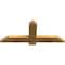 Ekena Millwork Eugene Rough Sawn Timber Gable Bracket, Western Red Cedar, 36"W x 15"H x 2"D x 4"F, 10/12 Pitch GBW036X15X0204EUG00RWR - alternate 2